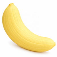 Jouet Squishy Banane Réaliste à Remontée Lente, Doux, Anti-Stress, Sensoriel, Fidget Toy OEM ODM Vente en Gros (Ne convient pas aux enfants)
