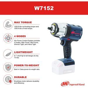 Clé à chocs sans fil Ingersoll Rand 20V 1/2 pouce, sans balais, lithium-ion, qualité professionnelle - Product Image 5