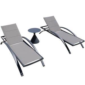 Chaise longue de <span class=keywords><strong>piscine</strong></span> extérieure en aluminium, résistante à l'eau et aux UV, pour la plage, la maison d'hôtes, le jardin, le balcon ouvert - Product Image 5