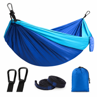 Ultraleichte Fallschirm-Nylon-Camping-Hängematte, faltbare, tragbare Einzelpersonen-Schaukel für Wandern und Outdoor-Reisen