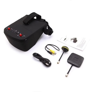 משקפי OME Plastic 800D HD 2.4GHz <span class=keywords><strong>FPV</strong></span> עם מסך LCD מונוכרום בגודל 5 אינץ', רגישות גבוהה, משקפי VR נפרדים למרוצי רחפנים QC3 - Product Image 4