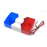 Alarma de sonido con cable Sirena Luz estroboscópica Sistema de seguridad para el hogar Puerta cortafuegos Aplicación para interiores y exteriores Red GSM Metal Plástico