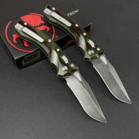 Couteau pliant Micro Tech Amphibian Ram-LOK en acier inoxydable, lame EDC DIY pour le camping, Outbreak Fluted Aluminum
