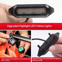 Grille de calandre OLIVER Tank 400 Hi4T avec petit éclairage diurne LED jaune à clipser sur le côté avant