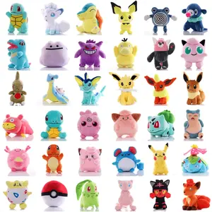 20CM Cartoon Pikacu Charizard Eevee Charmander Squirtle Kirby Plush Toys Plush Figure Toys Stuffed Doll Kids Children's Birthday