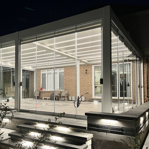 Pérgola Bioclimática de Aluminio con Techo de Láminas, Kits de Pérgola Bioclimática de Aluminio <span class=keywords><strong>Airfun</strong></span> - Product Image 6