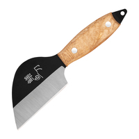 Mini couteau de boucher super pratique, couteau de cuisine chinois avec manche en bois massif courbé, couteau à anguille