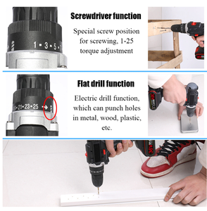 BNMJ 2.5AH Portable Cordless Drill With Brushless Motor Variable Speed 500Nm Torque Keyless Chuck-DIY & Industrial <b>Tools</b> BNMJ Va - Product Image 4