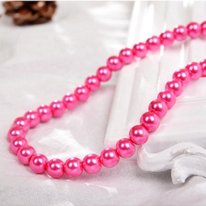 Cuentas sueltas de perlas de vidrio, hebra para fabricación de joyas, bricolaje, decoración, <span class=keywords><strong>8MM</strong></span>, venta al por mayor, barata - Product Image 4