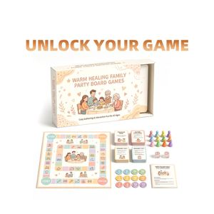 Jeu de cartes familial portable en carton haute densité mat anti-taches avec poignée pour les loisirs à domicile et les week-ends - Product Image 2