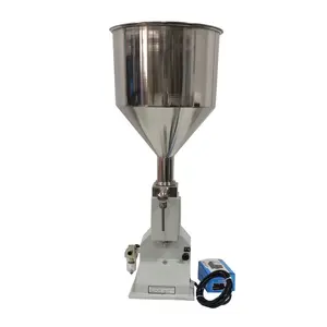 10-100ML Small pneumatic filling machine is suitable for small businesses to fill face cream and lipstick quantitatively