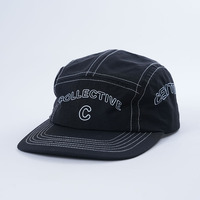 Vente en gros Chapeau en nylon de qualité supérieure Casquette de camping personnalisée à 5 panneaux avec impression de logo Casquette de camping unisexe