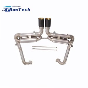 Sistema de Escape con Válvulas de Titanio de Alta Calidad con Control Remoto para Porsche 718 Boxster Cayman 2.0T, Piezas de Auto Tuning y Carreras - Product Image 2