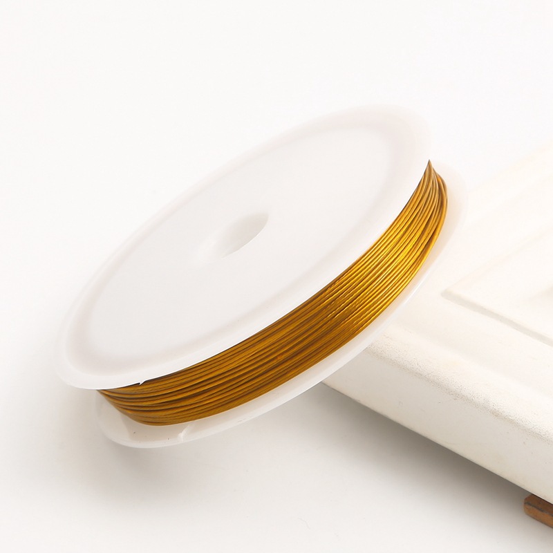Golden steel wire