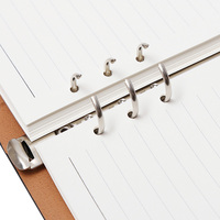 Vente en gros de nouvelles tendances Journal magnétique multifonctionnel à six trous Carnet de poche en cuir PU A5 à couverture rigide