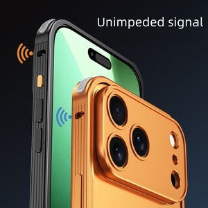 Custodia di Lusso con Bumper Metallico e Telaio in Alluminio con Protezione <span class=keywords><strong>Fotocamera</strong></span> in Metallo <span class=keywords><strong>Cover</strong></span> Posteriore per <span class=keywords><strong>iPhone</strong></span> 16 17 Pro Max 17air - Product Image 4