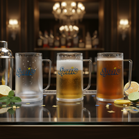 Gobelet à bière en plastique à double paroi de 300 ml, sans BPA, logo personnalisé disponible, tasse à boire réutilisable pour les fêtes et les célébrations