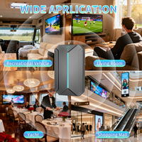 Antena de TV Vertical VLG HD022 con Amplificador de Señal 360°, 4K HDR 10+, Canales Gratuitos, Conector F Macho, Ganancia de 28dB, para Hogar, RV, Sala de Estar
