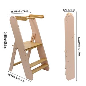 Children's washbasin <b>stool</b>, baby footstool, learning tower, washbasin step <b>stool</b>, Montessori learning tower - Product Image 4