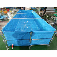 Bassin à Poissons Hors Sol Lvju de 10 000 Litres (10 m³) pour Jardin, Élevage de Tilapia, Poisson-Chat et Crevettes