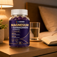 Gummies de Magnésium et Ashwagandha Personnalisées OEM/ODM sous Marque Privée – 60 Unités avec Documentation de Qualité et Support Contractuel