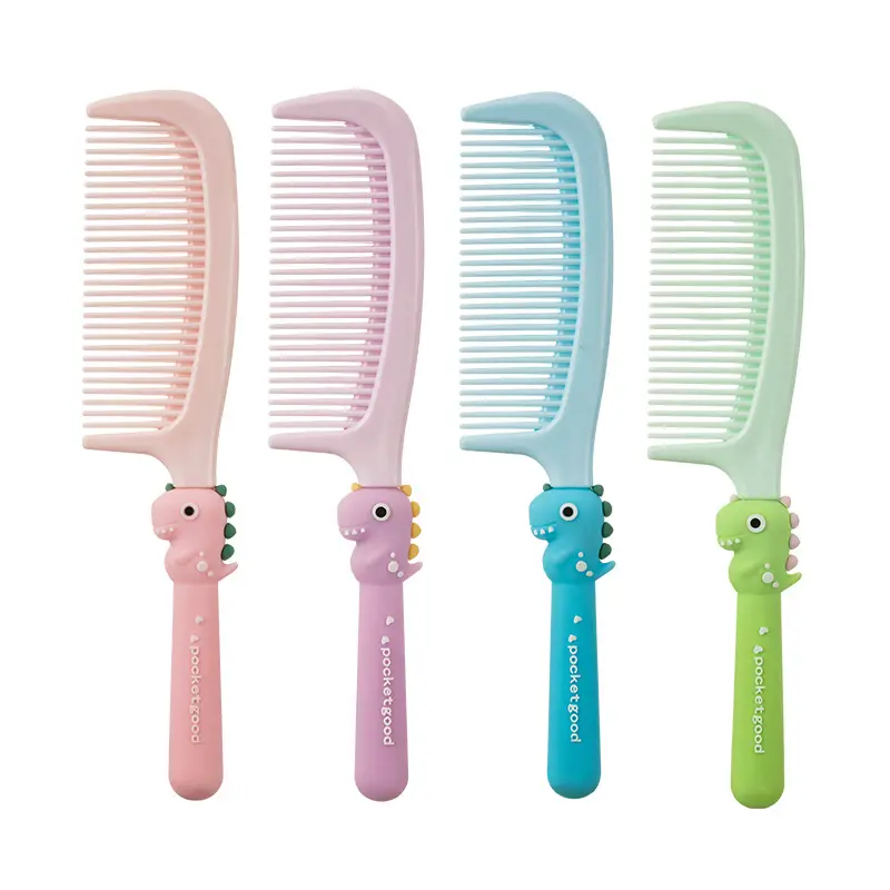 2024 Colorful High Quality Fashionable Lollipop Cute Comb Plastic Paddle Hair Comb