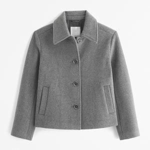 Manteau d'hiver chaud à revers vintage Manteau en laine personnalisé à simple boutonnage Veste décontractée pour femmes vêtements de rue - Product Image 2