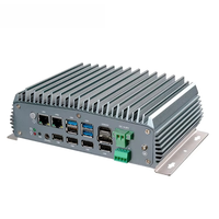 Mini PC SUNSPAD Intel J4005 sans ventilateur, 6 ports COM, 2*DDR4 32 Go, 8 ports USB, SSD M.2, WiFi, BT, 2 ports LAN, stock industriel