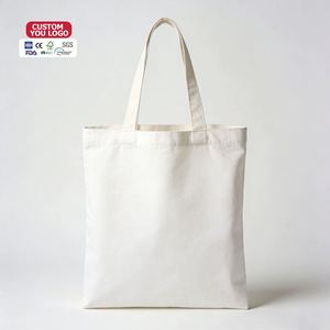 Wholesale Eco-Friendly Cotton Canvas Tote Bag Full-Color Letter Printed Reusable Shopping Bags - Product Image 1