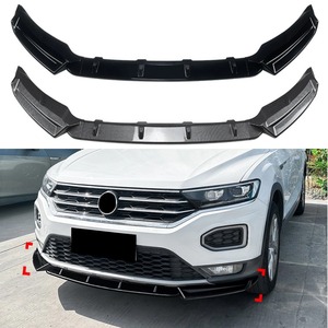 <b>Car</b> Front Bumper Lip Splitter <b>Diffuser</b> Spoiler Bumper Protector Body Kit For Volkswagen T-Roc 2018-2022 Exterior Accessories - Product Image 1