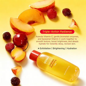 Tónico Iluminador con Vitamina C, Exfoliación Suave de Acerola, Refina la Textura de la Piel, Aclara el Tono Desigual, Certificación ISO GMP OEM/ODM - Product Image 4