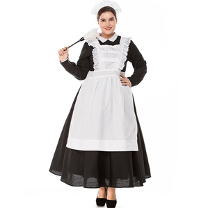 Spot Black and White Castle Maid Adult Traditional Maid Filipino Maid Acting <strong>Costume</strong> <strong>Plus</strong> <strong>Size</strong> Women's Clothing - Product Image 3