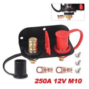 บล็อกขั้วแบตเตอรี่ Cnspeed 250A 12V M10 สตัด สำหรับยานยนต์ SUV UTV ATV รถยนต์ รถบรรทุก เรือ เครื่องตัดหญ้า รถแทรกเตอร์ - Product Image 4