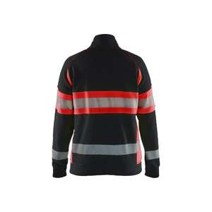 BLAKLADER - 350511589955M Sweat-shirt haute visibilité pour femme Noir/Rouge-EAN 7330509894378 HI-VIS WORKWEAR - Product Image 2