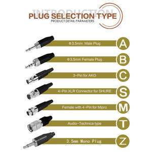 Micrófono Profesional <span class=keywords><strong>UHF</strong></span> para Enseñanza, Canto, Actuaciones en Escenario, Mini Micrófono de Solapa Lavalier - Product Image 5