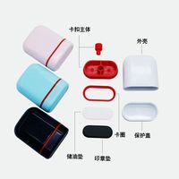 Timbre à date professionnel, roue à date réglable, corps en plastique, encre à séchage rapide, imperméable, pour les factures de bureau, les reçus, les documents