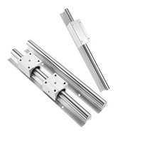 Unité de glissement linéaire SBR10, rail de 200-1450 mm, 2 curseurs SBR10UU SBR10LUU, 4 pièces, composants de machines d'automatisation