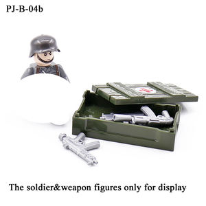 Perlengkapan casing medis Mini WW2 War uniseks mainan figur blok bangunan tim SWAT Kit Aksesori paket senjata plastik - Product Image 3
