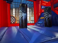 Château gonflable pour enfants Spider-Man avec toboggan pour les fêtes, les entreprises, OEM, ODM