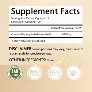 OEM ODM High Quality 500g <strong>Creatine</strong> Monohydrate Powder Wholesale for Global Sports Nutrition Brands Dietary Supplement - Product Image 5