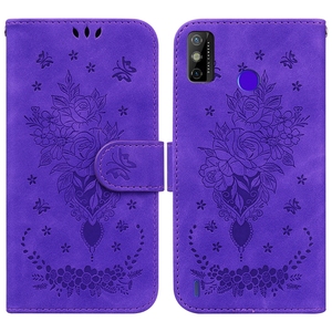 Funda con tapa para Tecno Spark GO 2020 Spark 6, billetera de mariposa rosa - Product Image 6