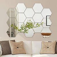 Frameless Large Full Length Glass Mirror Tiles Full Body Glass Wall Mirror for Door Bedroom Home Gym Living Room