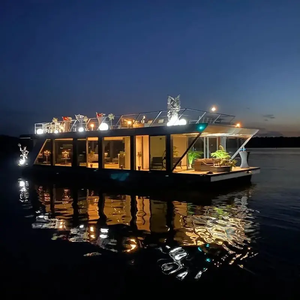 Allhouse Houseboat, Hotel Flotante, Bar Flotante con Diseño de 2 Dormitorios para Fiestas Familiares, con Bote Inflable con Grúa de Elevación - Product Image 2