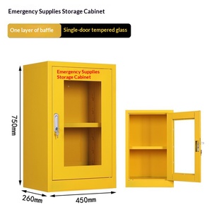 Gabinete de Almacenamiento de Suministros de Emergencia Personalizado, 820x750x260mm, Puerta Única, Vidrio Templado, para Equipos Contra Incendios e Inundaciones - Product Image 4