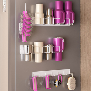 Tumbler magnetico con coperchio tazza Stanley Cup Organizer supporto frigorifero porta borracce con ganci - Product Image 4