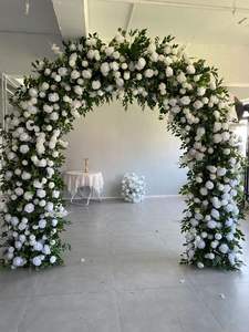 Arche de mariage romantique en forme de U carrée LANJO pour la photographie de réception d'accueil et fond de scène floral – Vente en gros DIY - Product Image 4