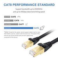 Câble Réseau Lan Ethernet SFTP Étanche 8P8C en Gros Cat5e Cat6 Cat7 Cat8/Cat7/8