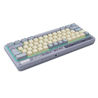 Clavier de jeu filaire USB Type-C HYT, rétroéclairage RGB, 61 touches, mini design, Plug & Play, étanche, touches multimédias, repose-poignets