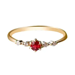 Vintage silver jewelry 925 sterling 14 k gold red diamond engagement rings