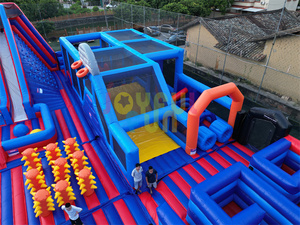 Joyful Fun Factory Design Parc d'attractions <span class=keywords><strong>gonflable</strong></span> commercial Aire de jeux <span class=keywords><strong>gonflable</strong></span> Parc à thème <span class=keywords><strong>gonflable</strong></span> extérieur et intérieur - Product Image 4